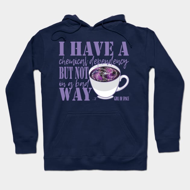 Girl in Space Coffee Dependency Hoodie by Desdymona